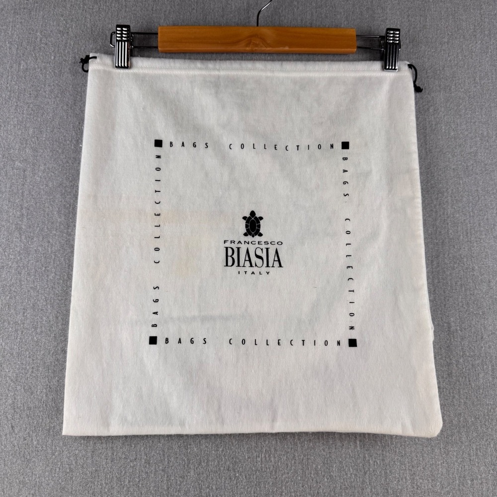 Francesco Biasia Italy Dust Bag‎ White Drawstring Storage Pouch 15" x 16"
